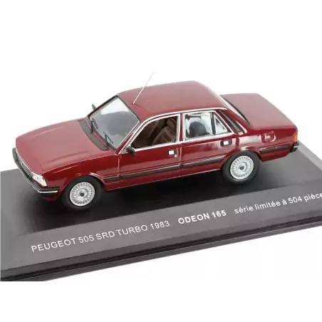 Marketplace : PEUGEOT 505 srd turbo 1983 bordeaux - ODEON - 1:43