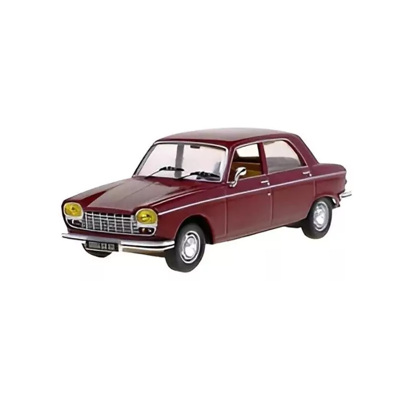 Marketplace : PEUGEOT 204 1967 bordeaux - ODEON - 1:43