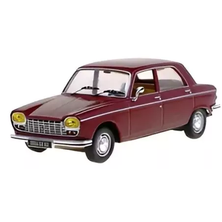 Marketplace : PEUGEOT 204 1967 bordeaux - ODEON - 1:43