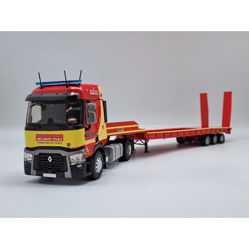 Marketplace : RENAULT T460 Semi-remorque Porte Engin "SECURITE CIVI...