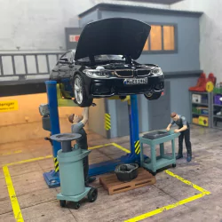 Marketplace : Service de vidange d'huile mécanique - Résine - 1:43