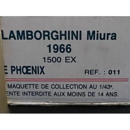 Marketplace - Kit Lamborghini Miura 1966 Non assemblé - LE PHOENIX ...