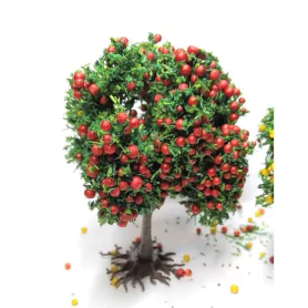 Diorama - 3 arbres Fruitiers - 6 cm |Pièces et kits pour voitures m...