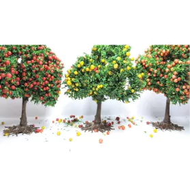 Diorama - 3 arbres Fruitiers - 6 cm |Pièces et kits pour voitures m...