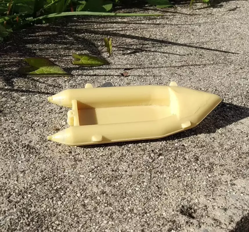 Bâteau pneumatique en résine - Ech. 1:43 |Pièces et kits pour voitu...