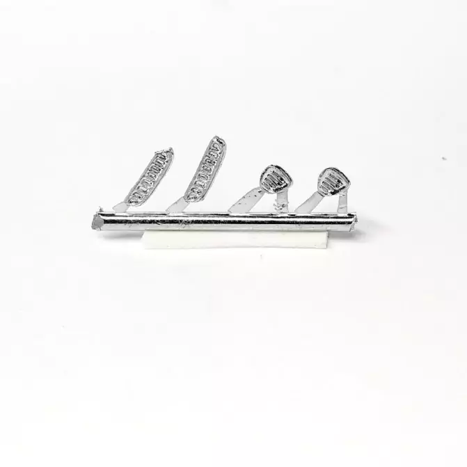 Prises d'air - Renault 4CV - 1:43 - White Metal - À peindre |Pièces...