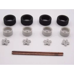 Marketplace - SET 4 ROUES FERRARI ECROU CENTRAL - ALEZAN – 1:43