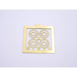 Marketplace - SET 4 INSERTS JANTES BBS LE MANS LAITON - ALEZAN – 1:43