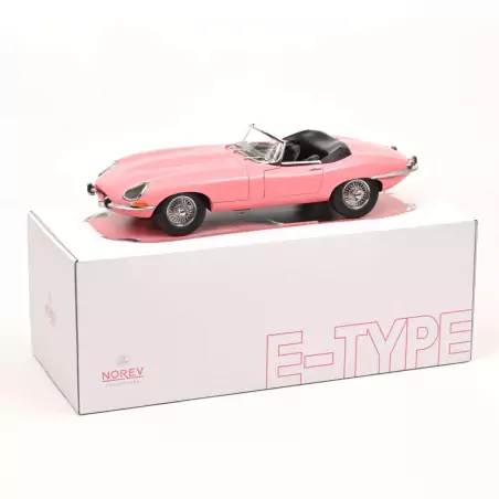 Marketplace - Jaguar Type E Cabriolet 1962 Rose - Norev - 1:12