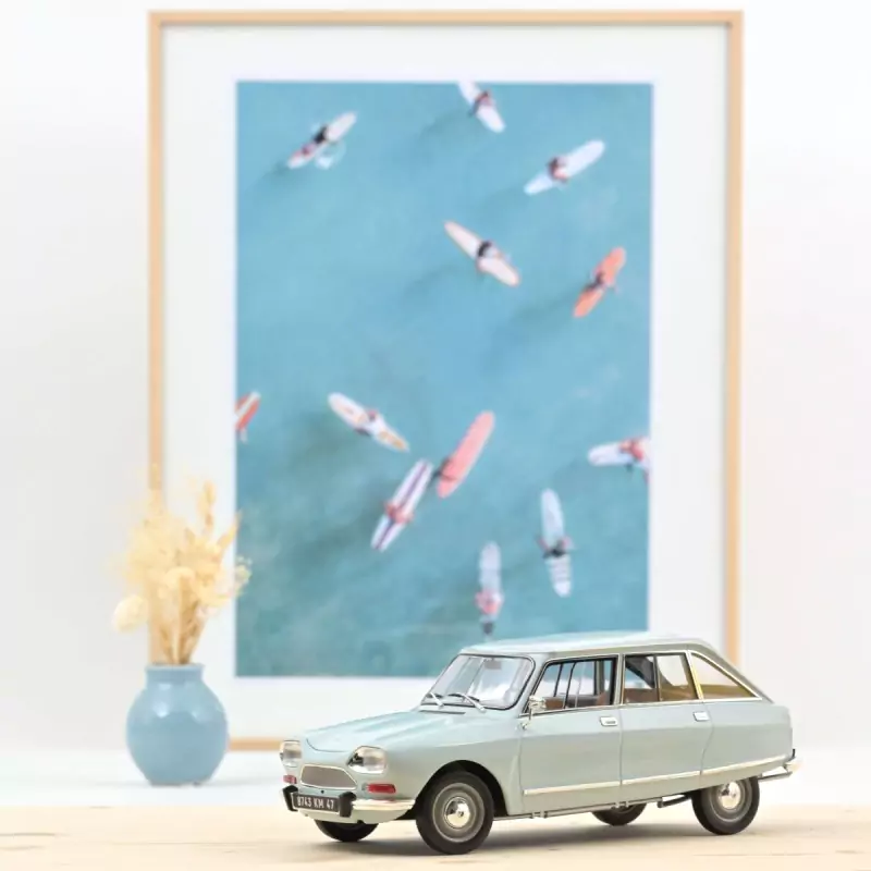 Marketplace - Citroën Ami 8 Club 1969 Bleu Thasos - Norev - 1:18