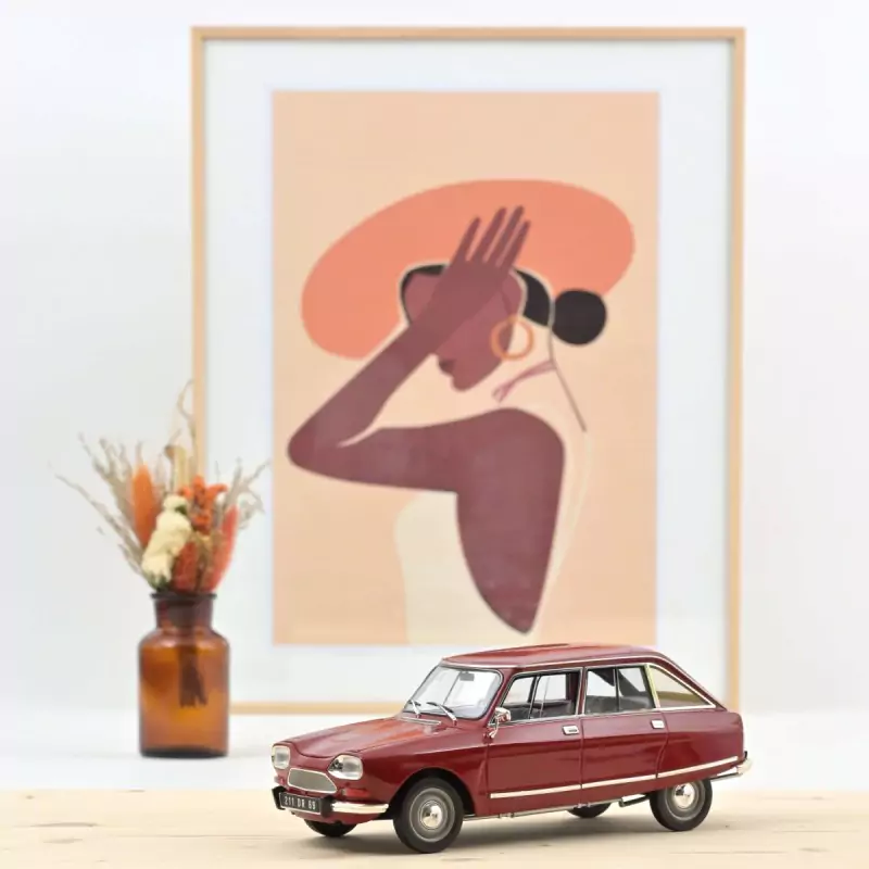 Marketplace - Citroën Ami 8 Club 1969 Rouge Massena  - Norev - 1:18