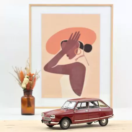 Marketplace - Citroën Ami 8 Club 1969 Rouge Massena  - Norev - 1:18