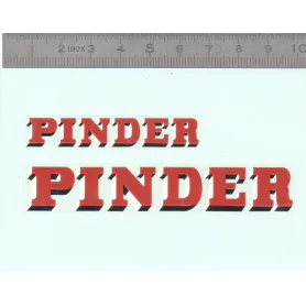 Décalcomanie - PINDER - 2 Tailles - Ech. 1:43 |Pièces et kits pour ...