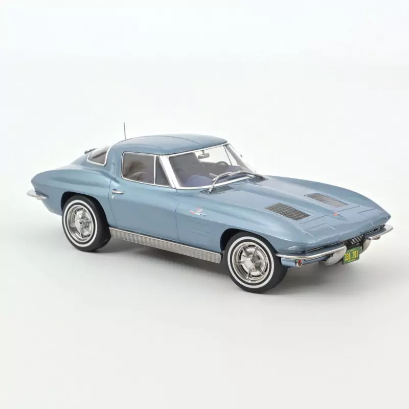 Marketplace - Chevrolet Corvette Sting Ray 1963 Bleu clair  - Norev...