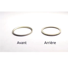 10 bagues "forme" - Laiton traité aspect Mat - ø 11,10 mm X 0.60 mm...