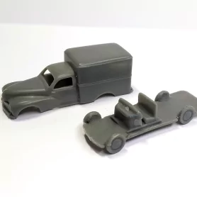 Carrosserie Peugeot Utilitaire en 2 parties - Résine - 5cm - VM