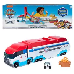 VM Kids : Paw Patrol - Pat Patrouille - Camion Patrouilleur 2 en 1 True Metal avec Circuit et Accessoires