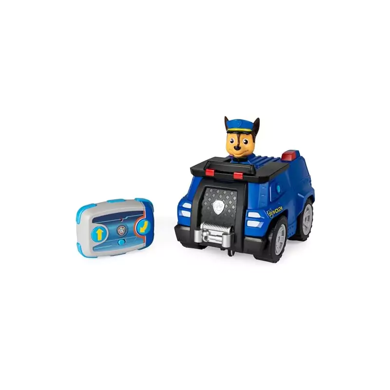 VM Kids : Paw Patrol - Pat Patrouille - Véhicule RC Chase Télécommandé avec Figurine