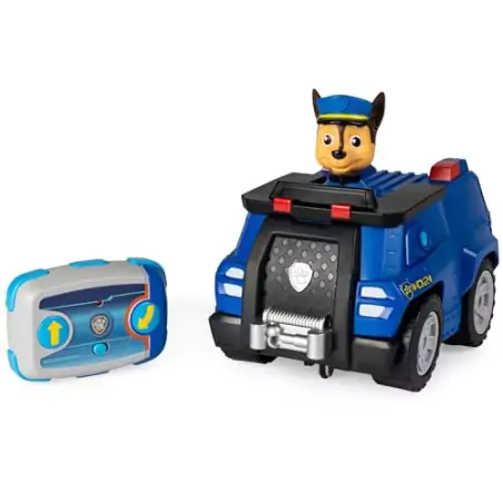 VM Kids : Paw Patrol - Pat Patrouille - Véhicule RC Chase Télécommandé avec Figurine