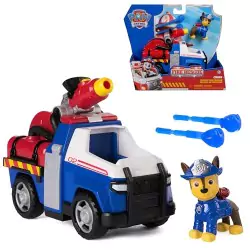 VM Kids : Paw Patrol - Pat Patrouille - Véhicule Chase Fire Rescue Mission Pompiers avec 2 Projectiles