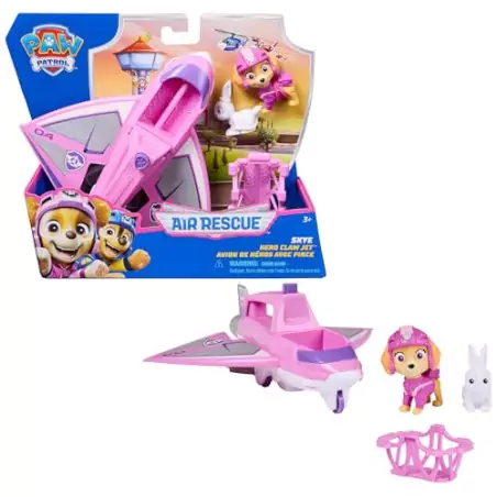 VM Kids : Paw Patrol - Pat Patrouille - Véhicule Stella Air Rescue Mission Voltige avec Projectiles