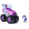VM Kids : Paw Patrol - Pat Patrouille - Pack Figurine Roxi Rescue Wheels avec Véhicule Transformable