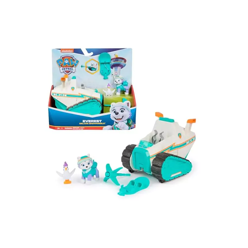 VM Kids : Paw Patrol - Pat Patrouille - Véhicule à Fonction Everest Camion-Neige avec Projectile