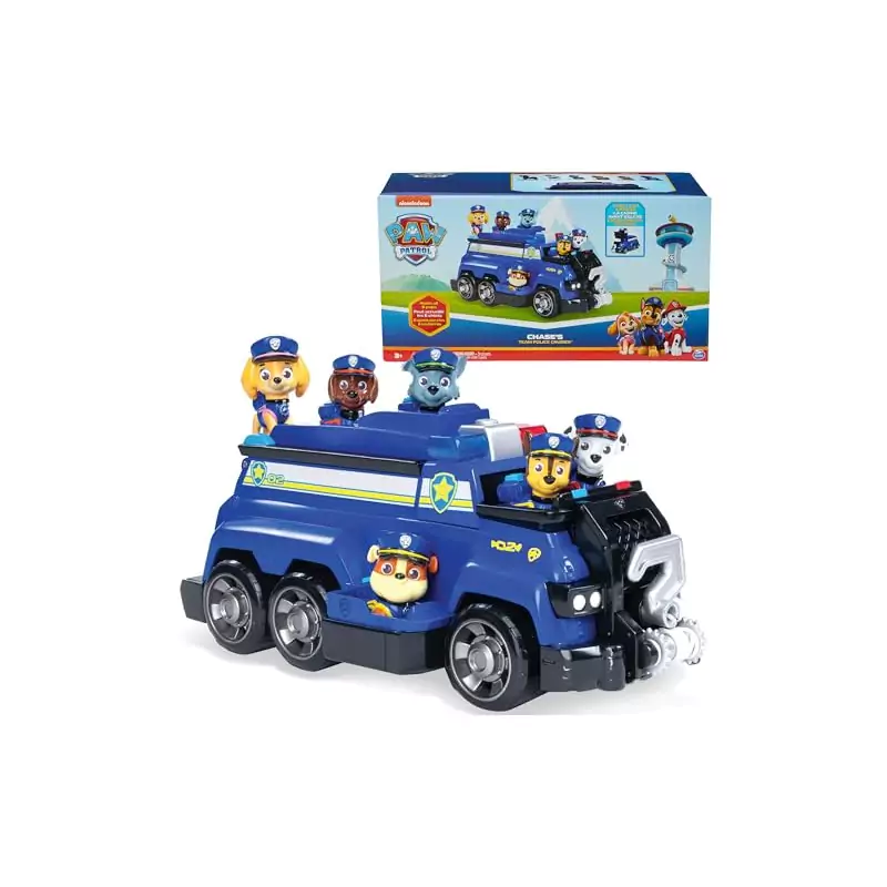 VM Kids : Paw Patrol - Pat Patrouille - Camion Équipe Chase Marcus Stella Ruben Rocky Zuma