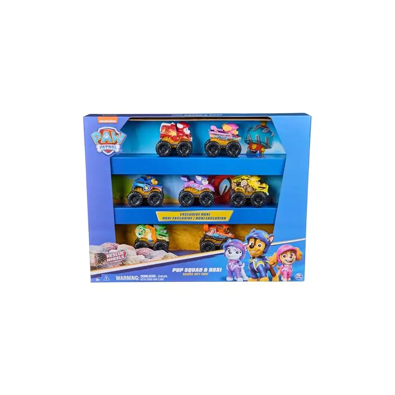 VM Kids : Paw Patrol - Pat Patrouille - Pack 7 Voitures Pup Squad Racers