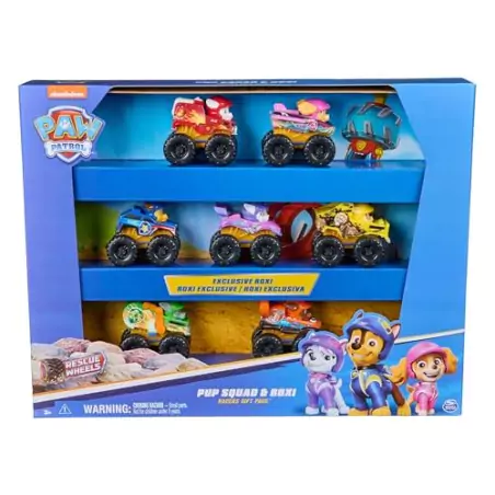 VM Kids : Paw Patrol - Pat Patrouille - Pack 7 Voitures Pup Squad Racers