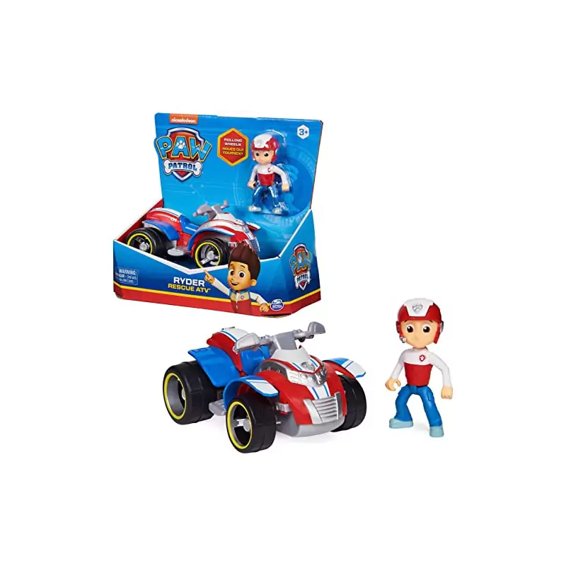 VM Kids : Paw Patrol - Pat Patrouille - Véhicule + Figurine Ryder 15 cm