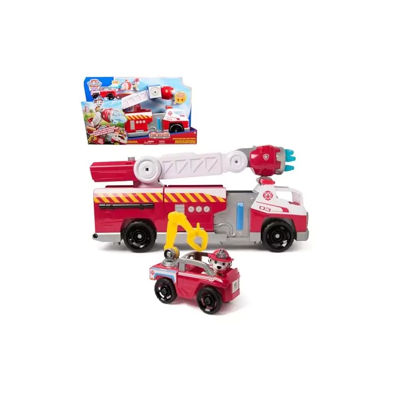 VM Kids : Paw Patrol - Pat Patrouille - Camion de Pompiers Fire Rescue Marcus avec Sons et Lumières