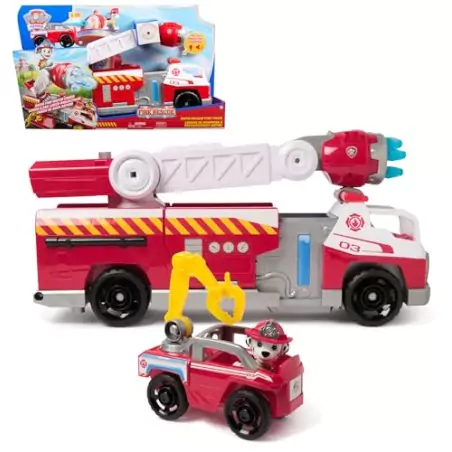 VM Kids : Paw Patrol - Pat Patrouille - Camion de Pompiers Fire Rescue Marcus avec Sons et Lumières