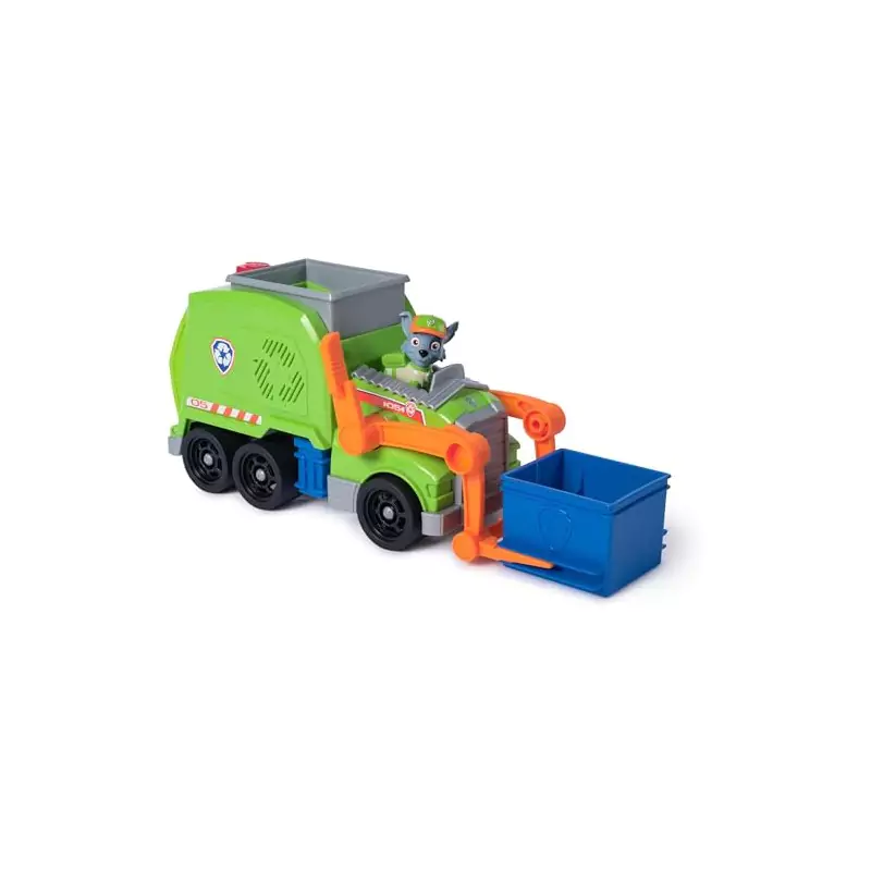 VM Kids : Paw Patrol - Pat Patrouille - Camion Recyclage Rocky avec Figurine