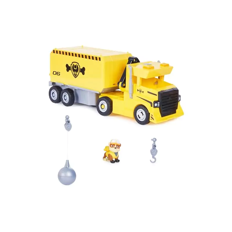 VM Kids : Paw Patrol - Pat Patrouille - Mega Camion Big Truck Pups Ruben avec Figurine et Accessoires