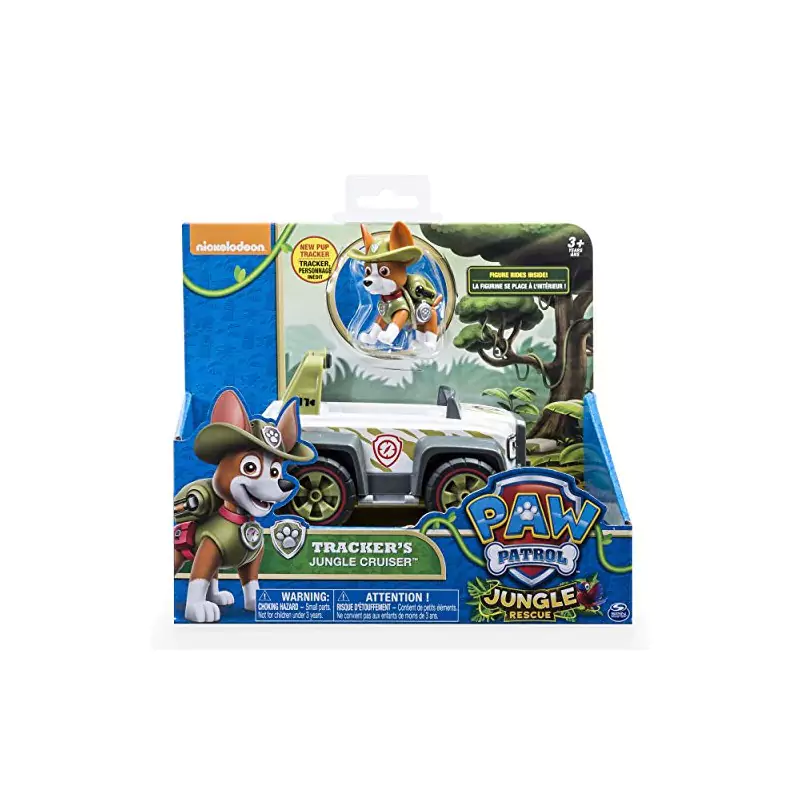 VM Kids : Paw Patrol - Pat Patrouille - Véhicule + Figurine Jungle Rescue