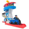 VM Kids : Paw Patrol - Pat Patrouille - Tour de Contrôle 50 cm avec Toboggan et 2 Figurines Chase