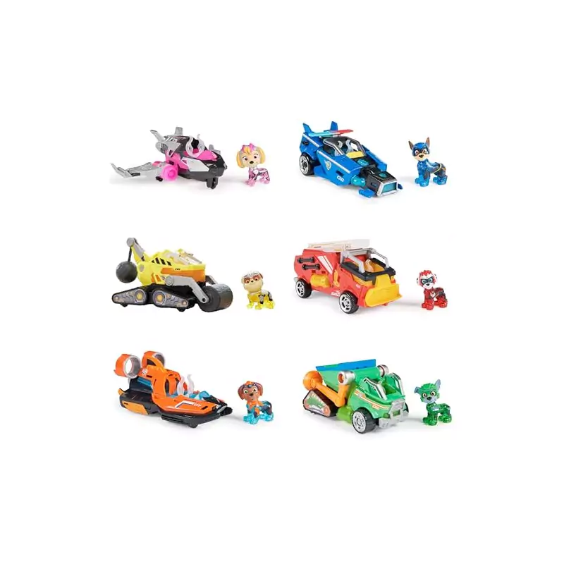 VM Kids : Paw Patrol - Pat Patrouille - Véhicule Mighty Movie Modèle Aléatoire