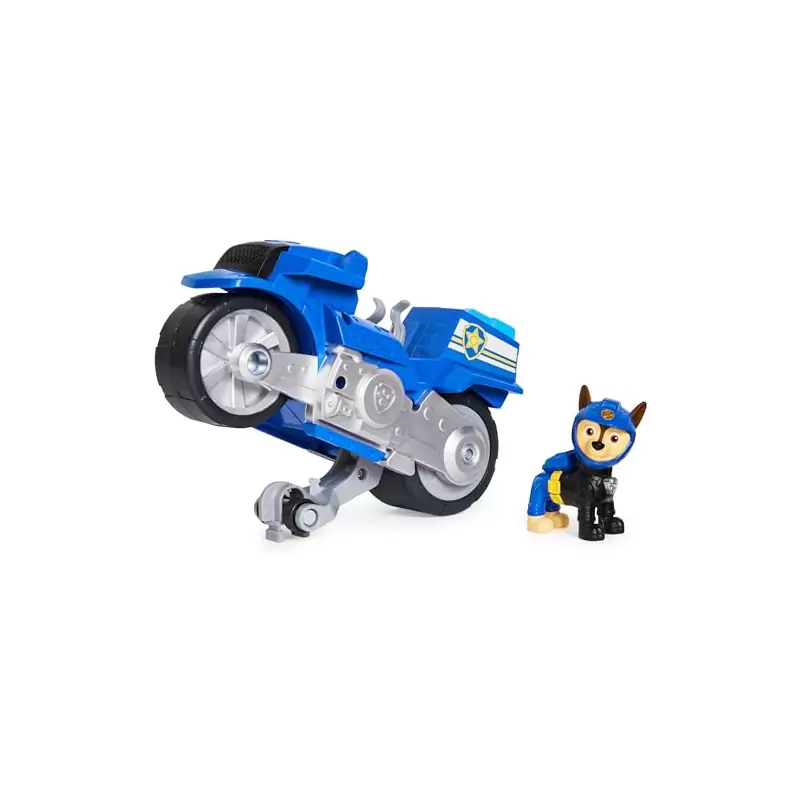 VM Kids : Paw Patrol - Pat Patrouille - Véhicule Moto Pups Chase avec Rétro Friction