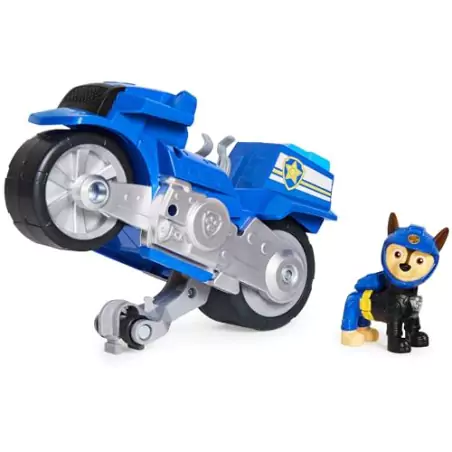 VM Kids : Paw Patrol - Pat Patrouille - Véhicule Moto Pups Chase avec Rétro Friction
