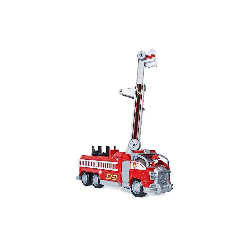 VM Kids : Paw Patrol - Pat Patrouille - Camion Pompiers Transformable Marcus avec Figurine