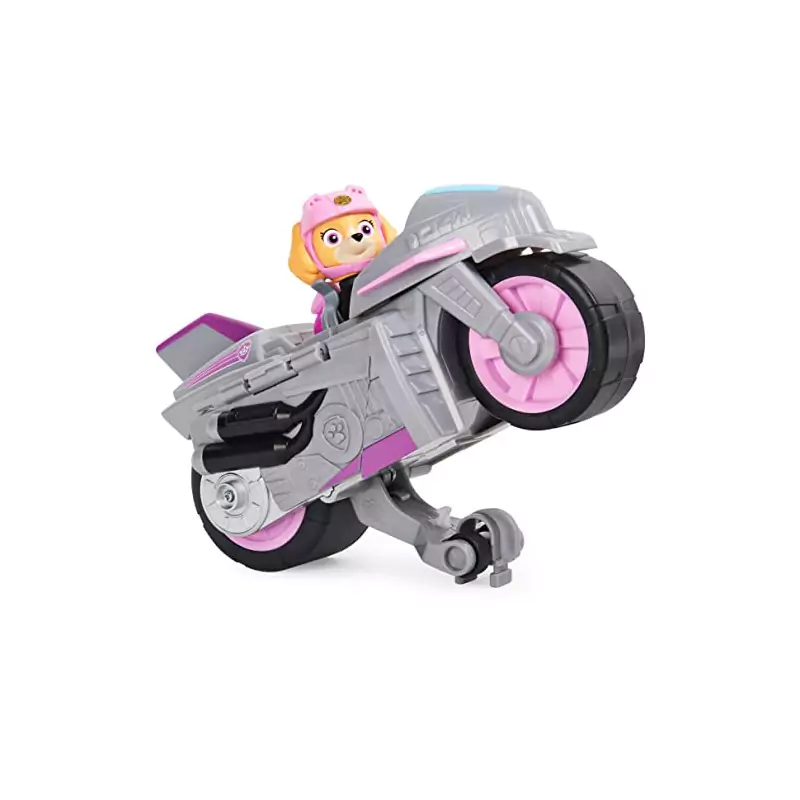 VM Kids : Paw Patrol - Pat Patrouille - Véhicule Moto Pups avec Figurine Modèle Aléatoire