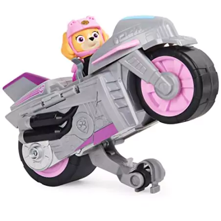 VM Kids : Paw Patrol - Pat Patrouille - Véhicule Moto Pups avec Figurine Modèle Aléatoire