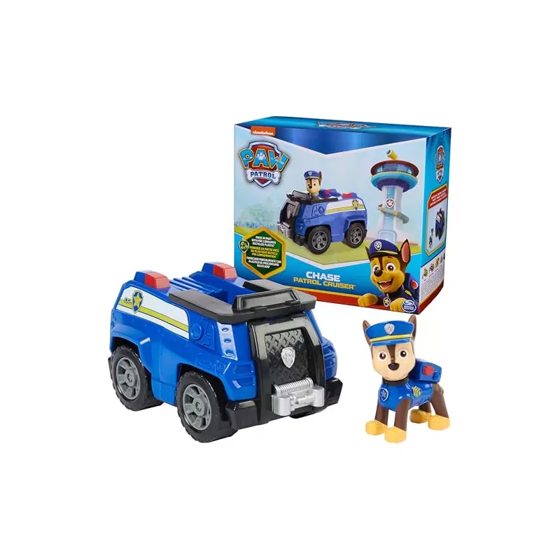 VM Kids : Paw Patrol - Pat Patrouille - Cruiser Chase avec Figurine Sons & Lumières