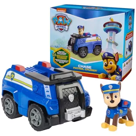 VM Kids : Paw Patrol - Pat Patrouille - Cruiser Chase avec Figurine Sons & Lumières
