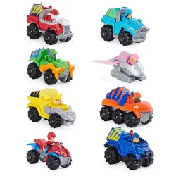 VM Kids : Paw Patrol - Pat Patrouille - Pack 8 Véhicules True Metal Dino Rescue