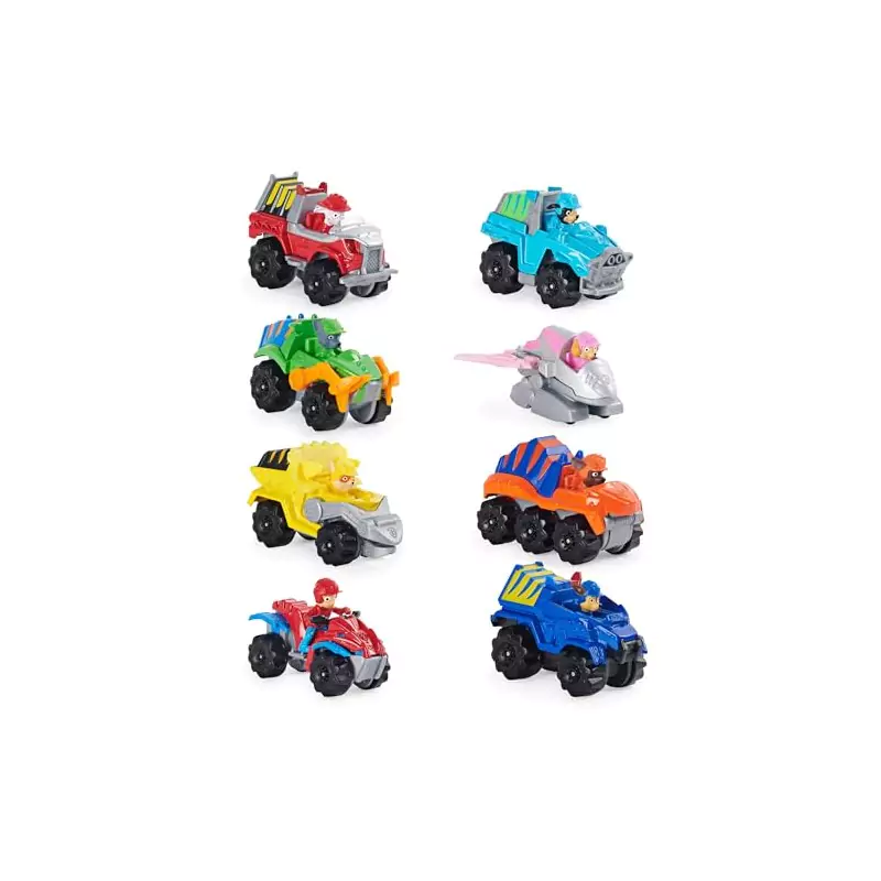 VM Kids : Paw Patrol - Pat Patrouille - Pack 8 Véhicules True Metal Dino Rescue