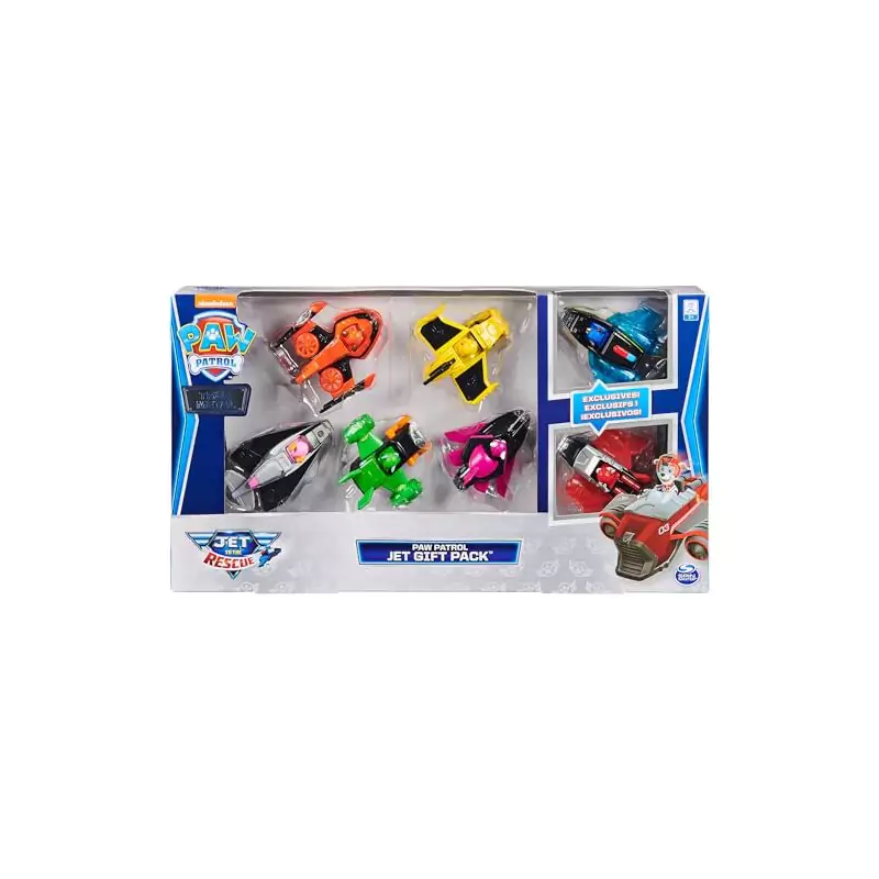 VM Kids : Paw Patrol - Pat Patrouille - Pack 7 Véhicules True Metal Jet to The Rescue