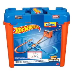 VM Kids : Hot Wheels Track Builder Coffret Construction Deluxe 6m avec 2 Voitures, GGP93