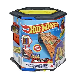 VM Kids : Hot Wheels Action Coffret Transportable à 5 Voies avec Voiture Incluse, HGK41